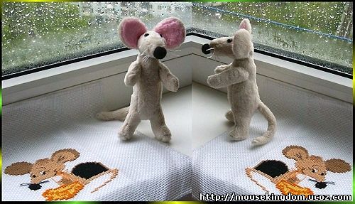 Выкройка мягкой игрушки - мышки