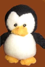 выкройка игрушки - пингвина:картинка