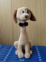 Выкройка мягкой игрушки - собаки с длинной шеей