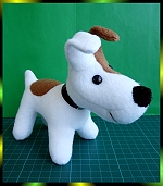 Выкройка мягкой игрушки - собаки Рекса из польского мультфильма