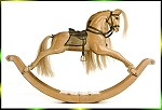 Выкройка-схема, шаблон лошадки-качалки из фанеры, картона или ткани