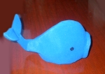 Выкройка игрушки - рыба кит: фото