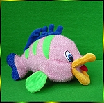 Выкройка мягкой игрушки - рыбки Флаундера