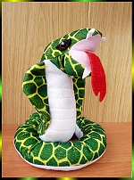 Выкройка мягкой игрушки змеи кобры