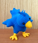 Выкройка синей птички Твиттер (Twitter)