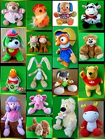 Выкройки мягких игрушек, patterns for stuffed animals